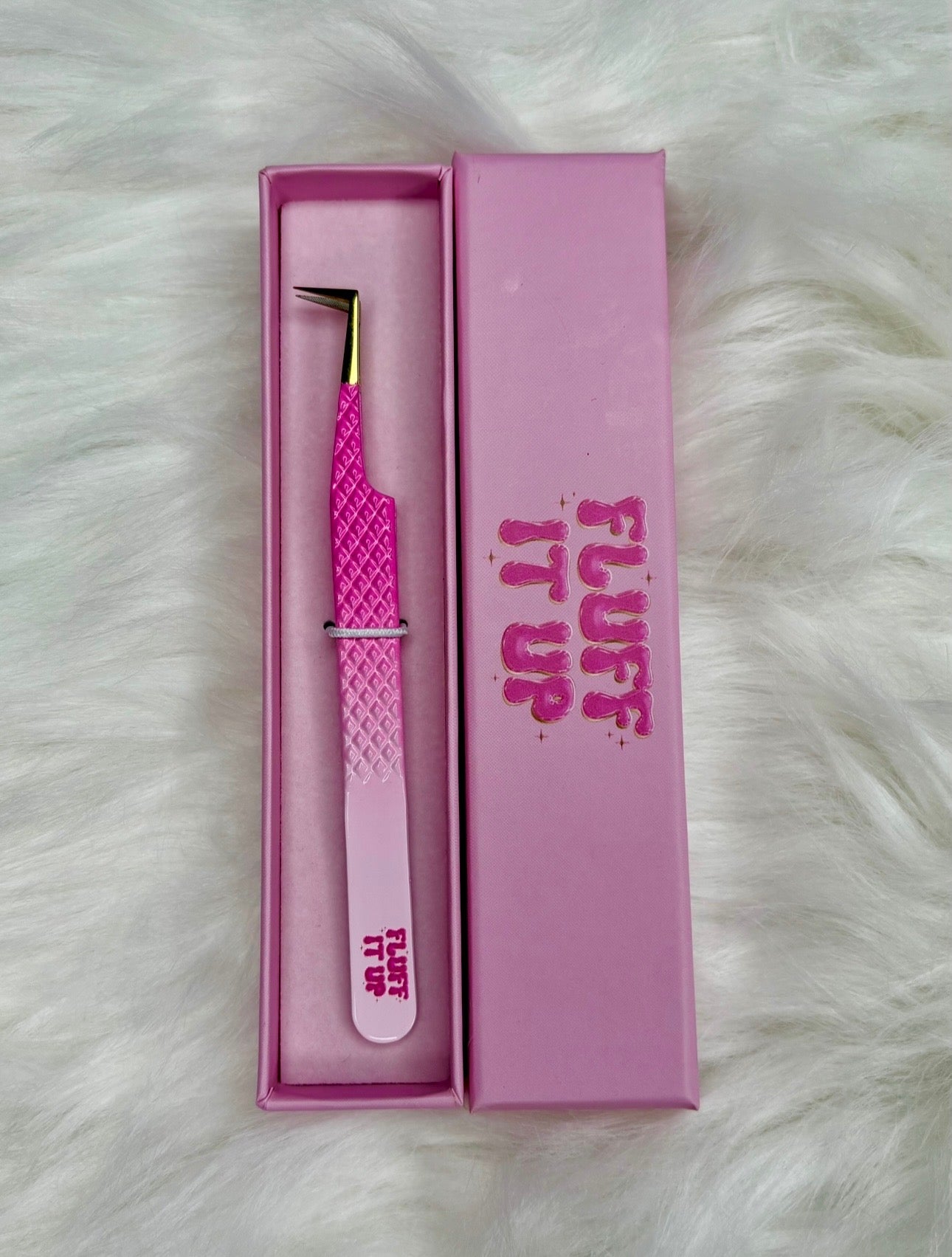 90 degree fanning tweezer -Fibre grip