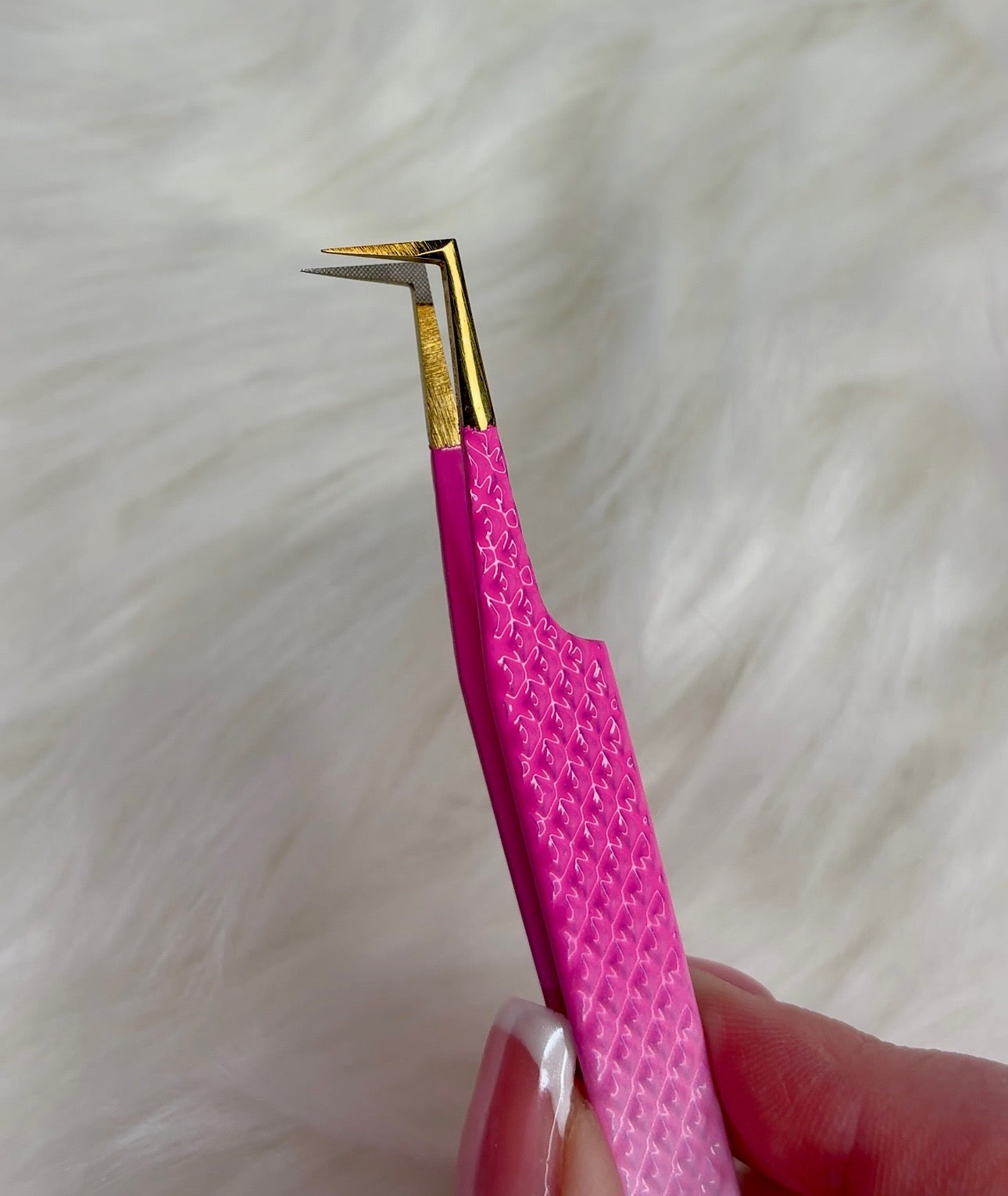 90 degree fanning tweezer -Fibre grip